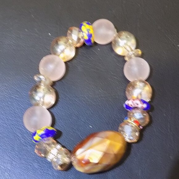 Hand Made West African Glass Beads - Picture 5 of 11